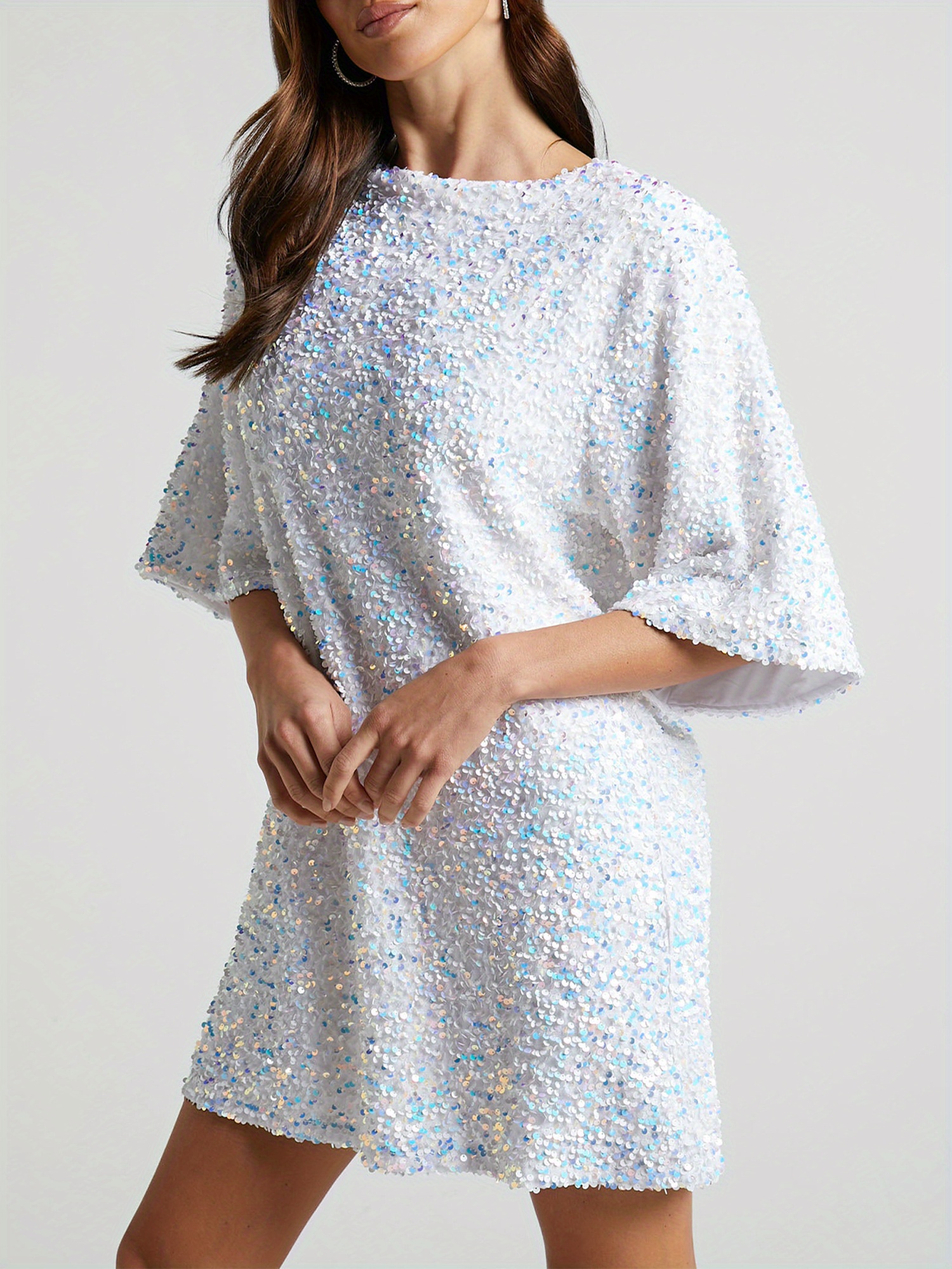short loose sequin dress Short Juliette Sequin Homecoming Dress