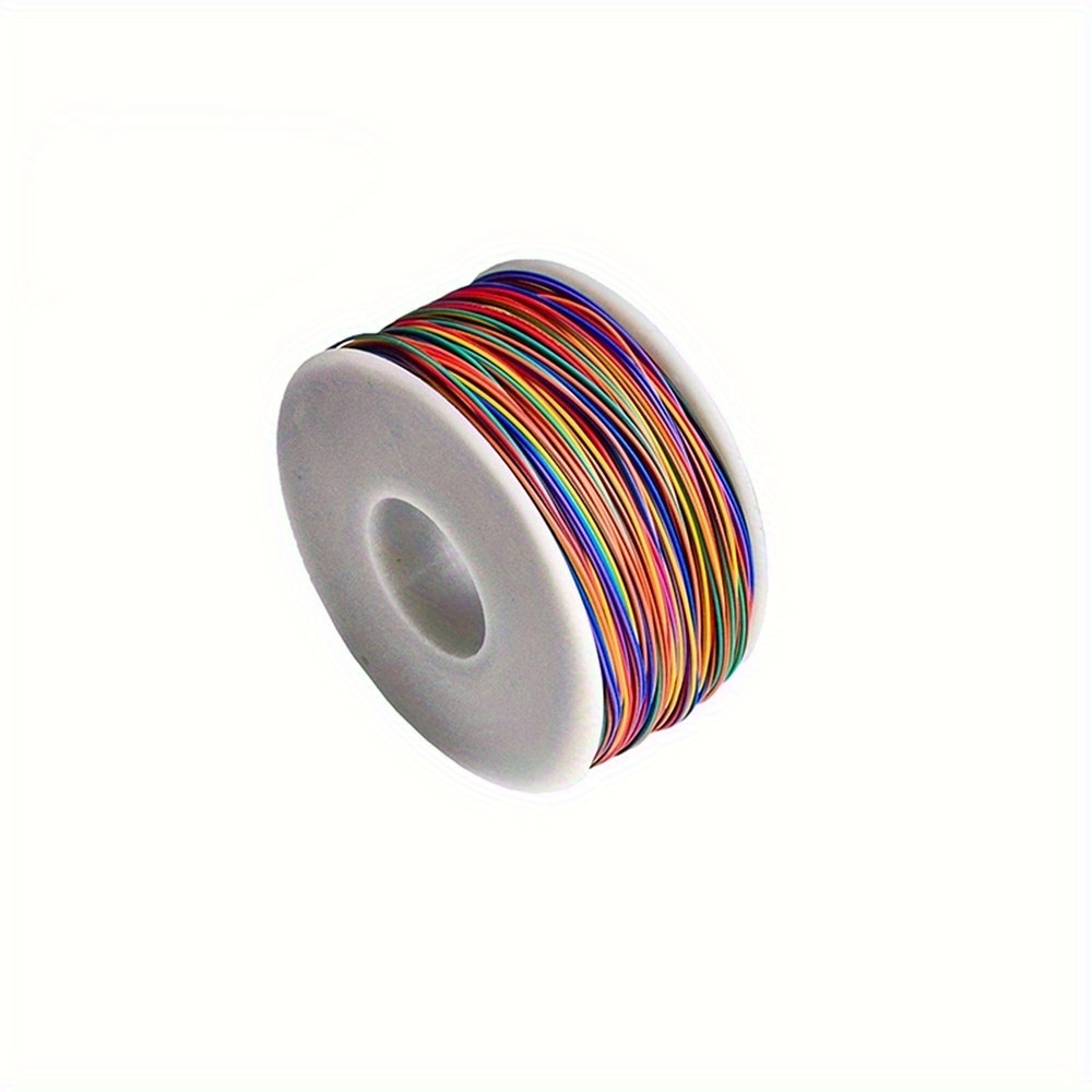 

8-color Awg30 Enameled Wire Set - 9842.52" Total Length, Flexible Pvc Insulated Jumper Wire For Electronics