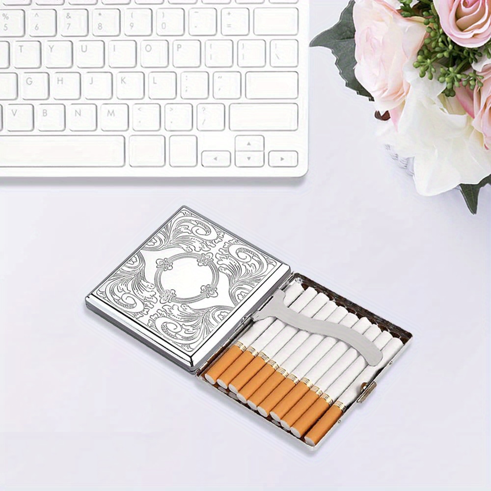 elfbar nachfüll pod läuft aus Boîte à cigarettes rigide personnalisable en alliage de zinc étanche, étui  de rangement pour tabac, impression de logo et photo, sublimation, cadeau  d'affaires vierge main image 1