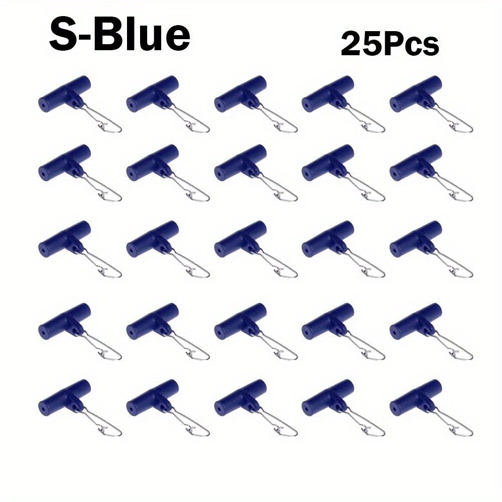 25pcs Heavy Duty Fishing Line Sinker Slides Blue Swivel With Nice Snap Fishing Sinker Slider