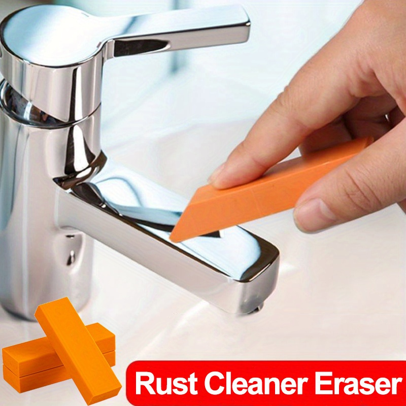 

Limescale & Rust Eraser - Safe Rubber Cleaner For Bathroom Glass, Kitchen Pots | Effortless Household Cleaning Tool