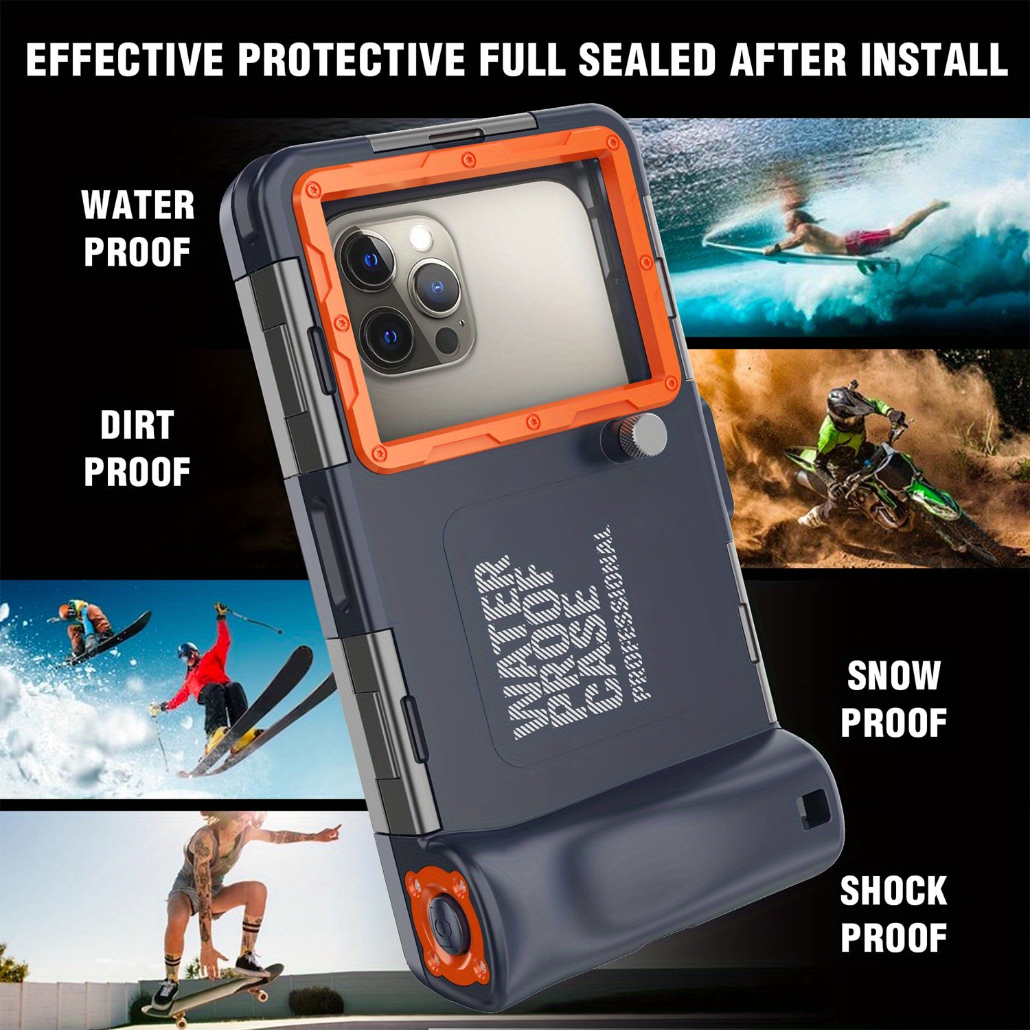 underwater snorkeling diving phone case 15 14 13 12 - Temu