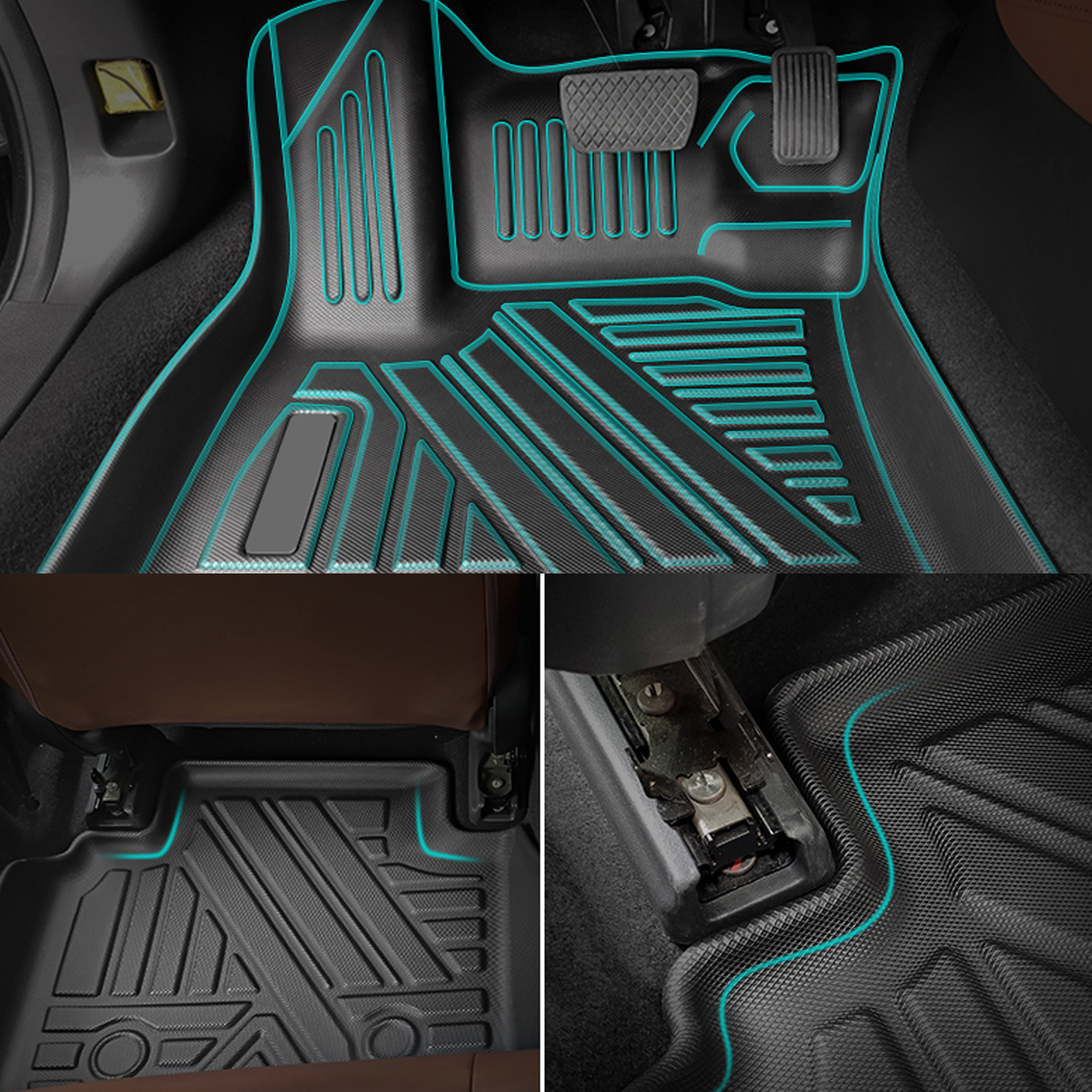 Tapis De Sol Voiture Pour Citroën C3 (2004-2008) - Couverture Complète Antidérapante - Facile à Nettoyer, Toutes Saisons