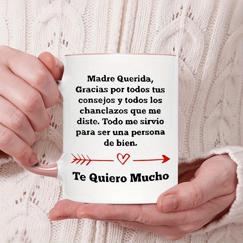 

1piece, 3a Level, Regalos Para Mama. Tazas Para Cafe De Dia De Madres. Querida Madre Mug For Mothers Day In Spanish. Gifts For Latin Mom For Birthday