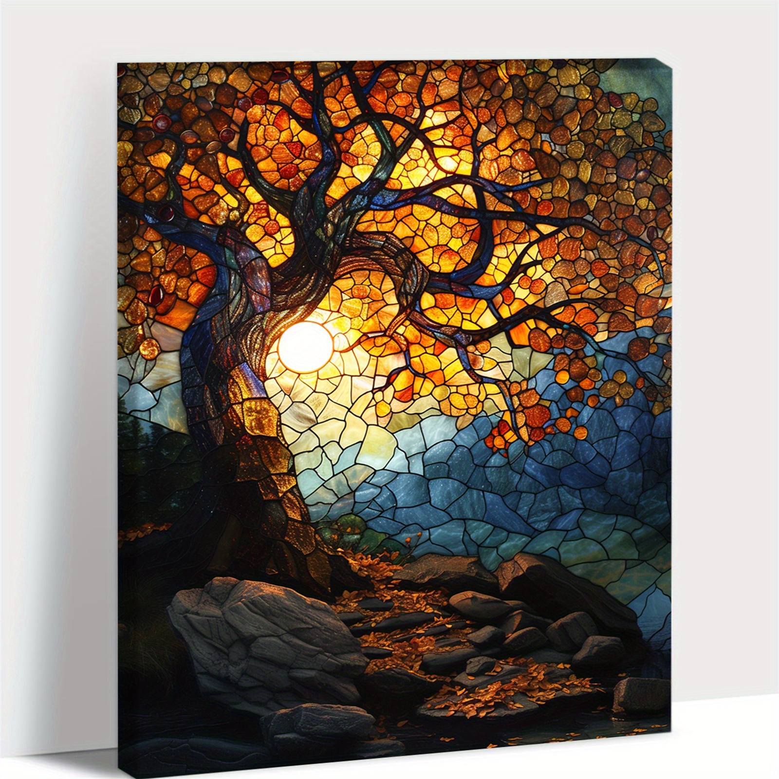 Décoration Murale Arbre De Vie En Acrylique Coloré - Suspension Intérieur/Extérieur - Motif Nature