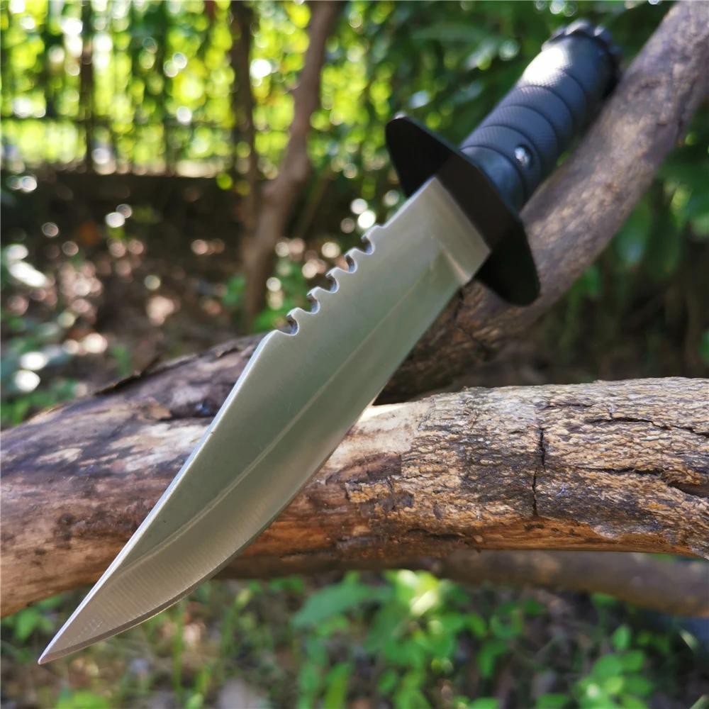 

Tactical Straight Knife North American Knife Defensive Knives + Sheath Good For Camping Survival Outdoor Everyday Carry