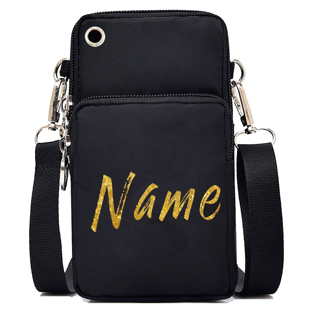 TEMU Free Custom Personalized Name Mobile Phone Bag Crossbody Bag Women's Purse Travel Shoulder Bag, Personalized Gift For