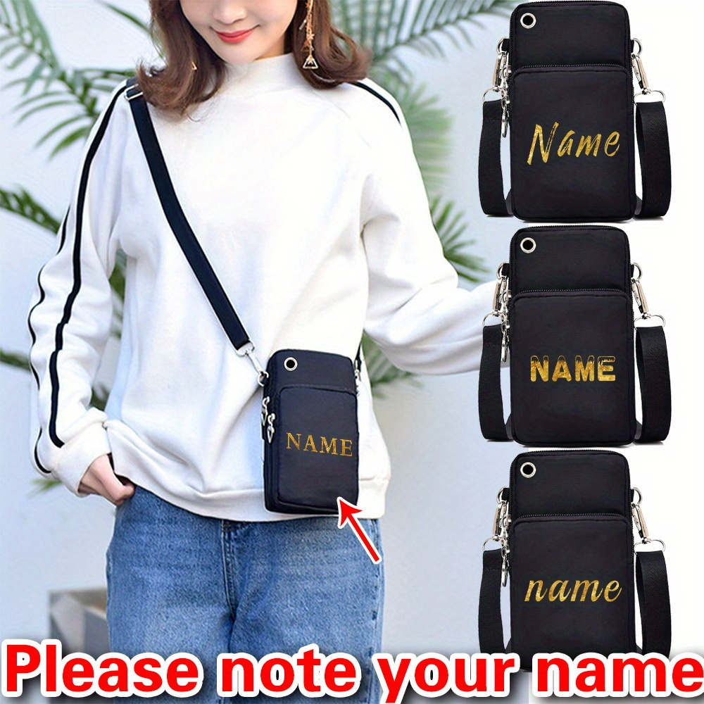 

Customizable Crossbody Phone Purse - Personalized Shoulder Bag, , -, No-lining, & , Personalized For Halloween/christmas/ Day