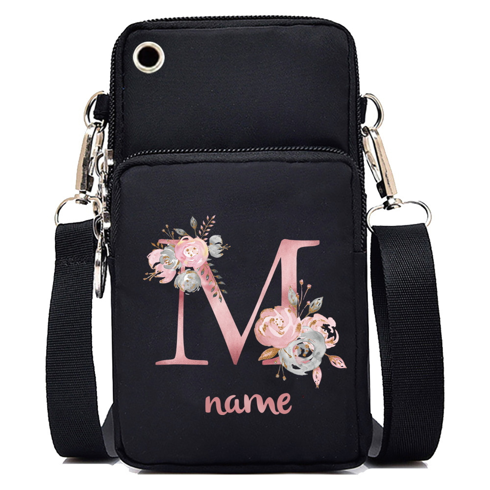 TEMU [custom Item] Free Customization Of Personalized Name Women's Crossbody Bags, Fashionable Mobile Phone Bags For Iphone, And Xiaomi, Universal