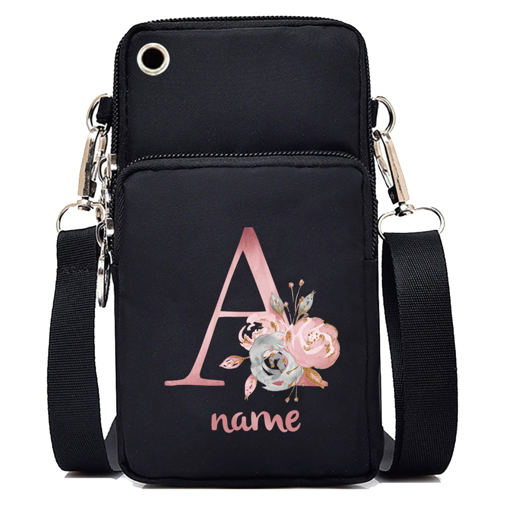 TEMU [custom Item] Free Customization Of Personalized Name Women's Crossbody Bags, Fashionable Mobile Phone Bags For Iphone, And Xiaomi, Universal