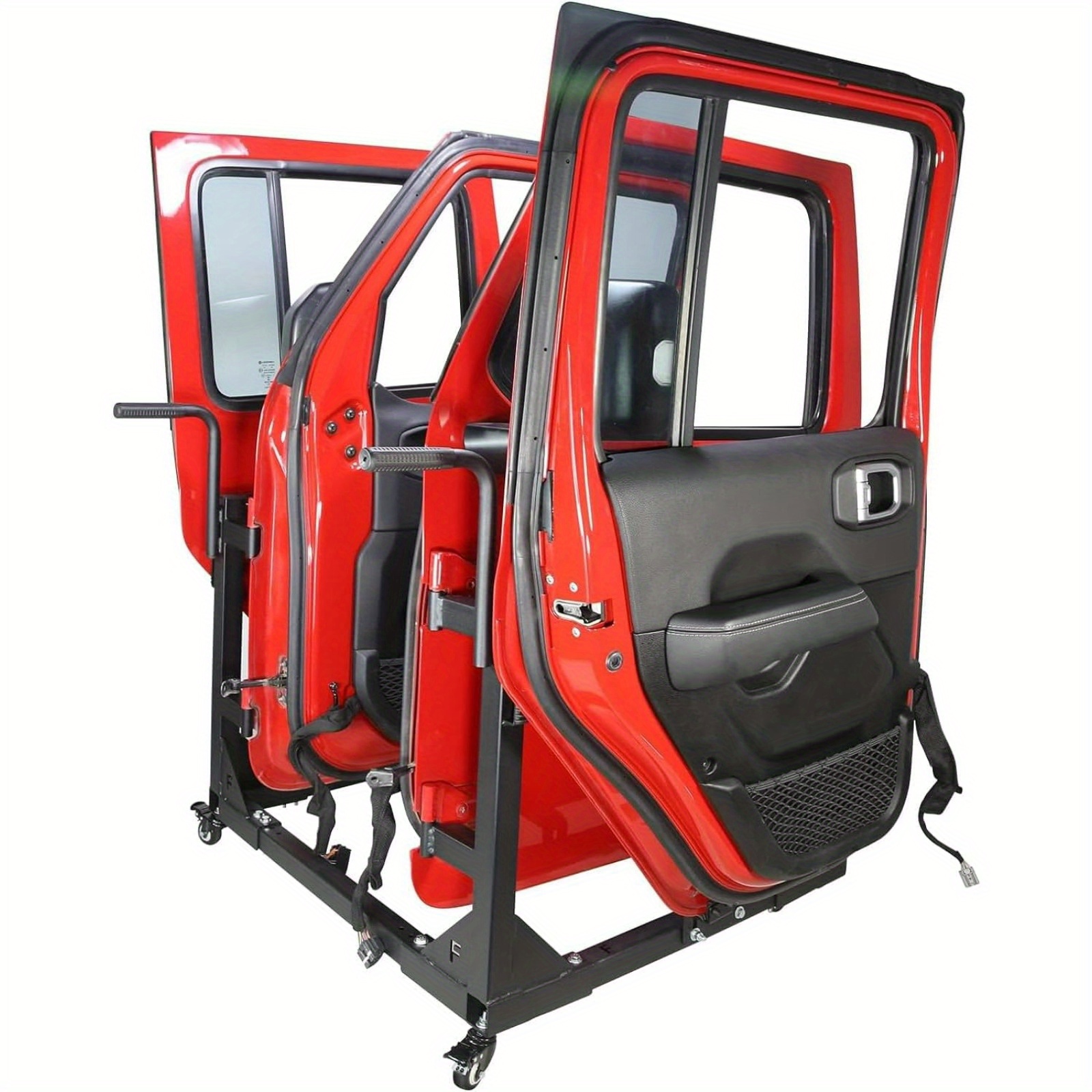 TEMU 2026 New, Door Storage Rack - Removable Cart Door Bracket Sliding Bracket Suitable For For Wrangler Tj Yj Jk Jl And Gladiator Jt 2/ 1987-2026