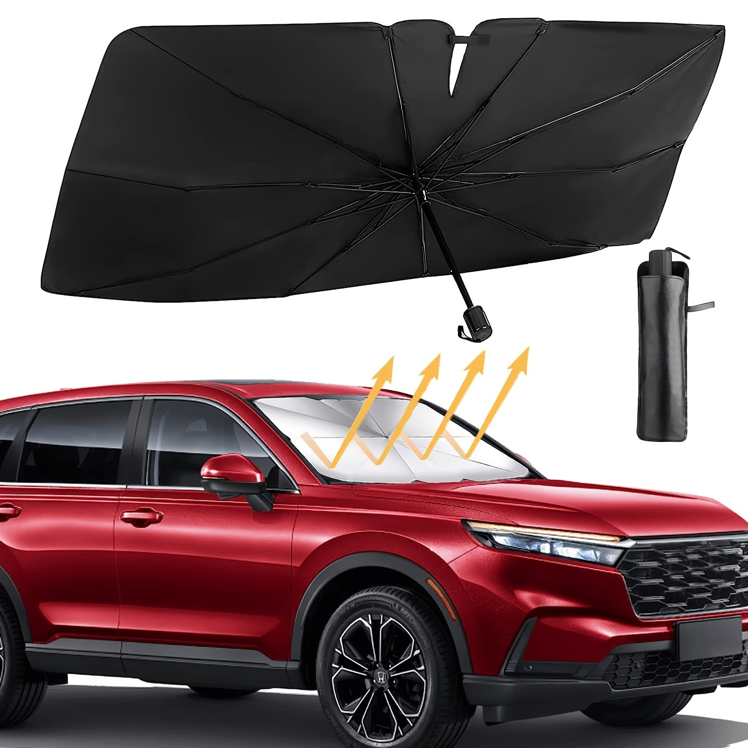 1pc car sun shade umbrella foldable windshield sunshade umbrella for   block automotive sunshades fit most vehicles accessories car accessories Product details 1