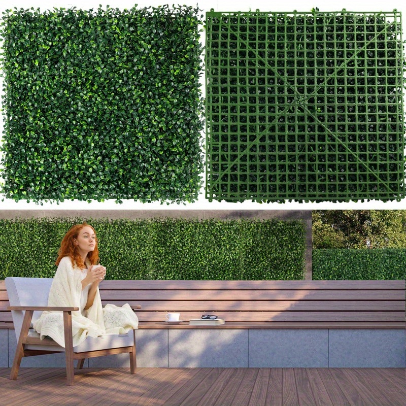 

12 Pack Grass Wall Panels, Artificial Grass Wall Panels Green Background Decoration, Green Plant Wall Simulation Plant Lawn Wall, Suitable For Party Wedding Indoor Backyard Christmas Decoration