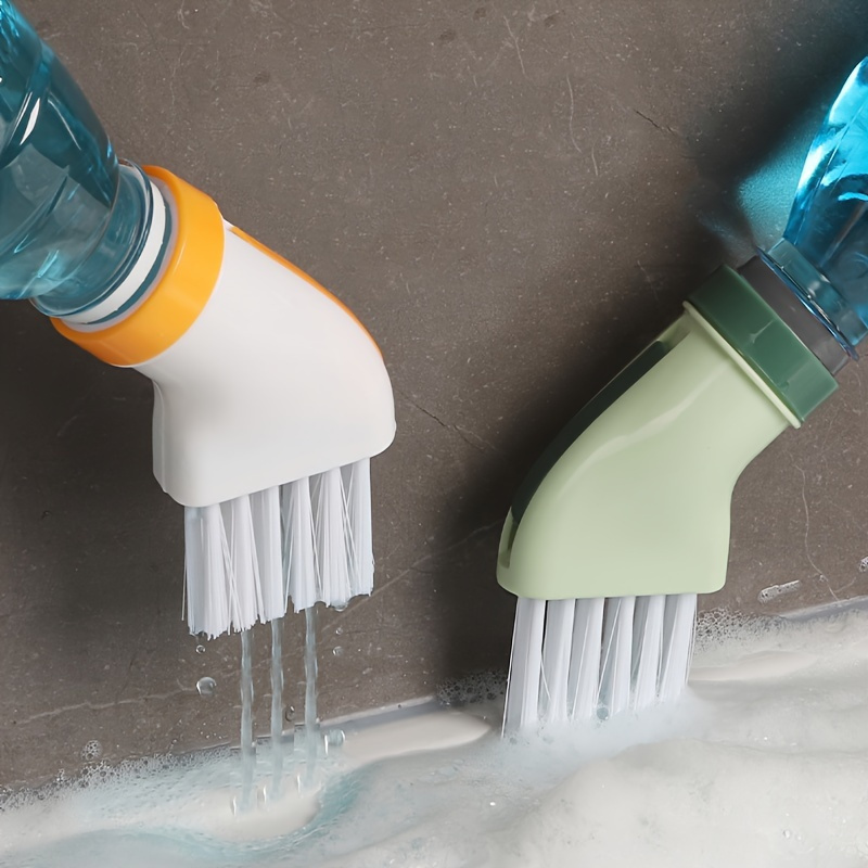 

1pc Crevice Cleaning Brush - , No Electricity Needed, Plastic, Ideal For Bathroom, Kitchen, Window Tracks, Floor - , Water Bottle , Space-efficient, Multi-scene Use