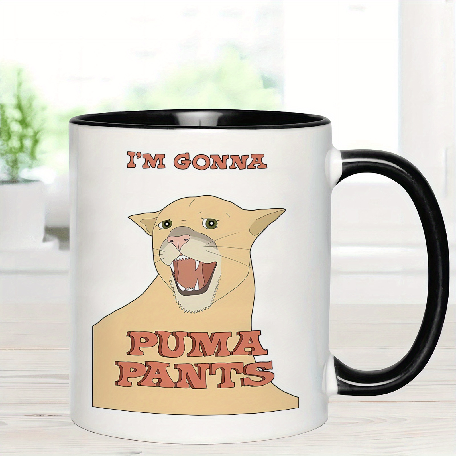 

1pc, Animal Humor Mug, 11oz Ceramic Coffee Mug - Reusable, Recyclable, Perfect Summer Winter Drinkware Gift, Safe & Comfortable Grip, Room Decor, Home Decor, Party Gift, Birthday Gift, Holiday Gifts