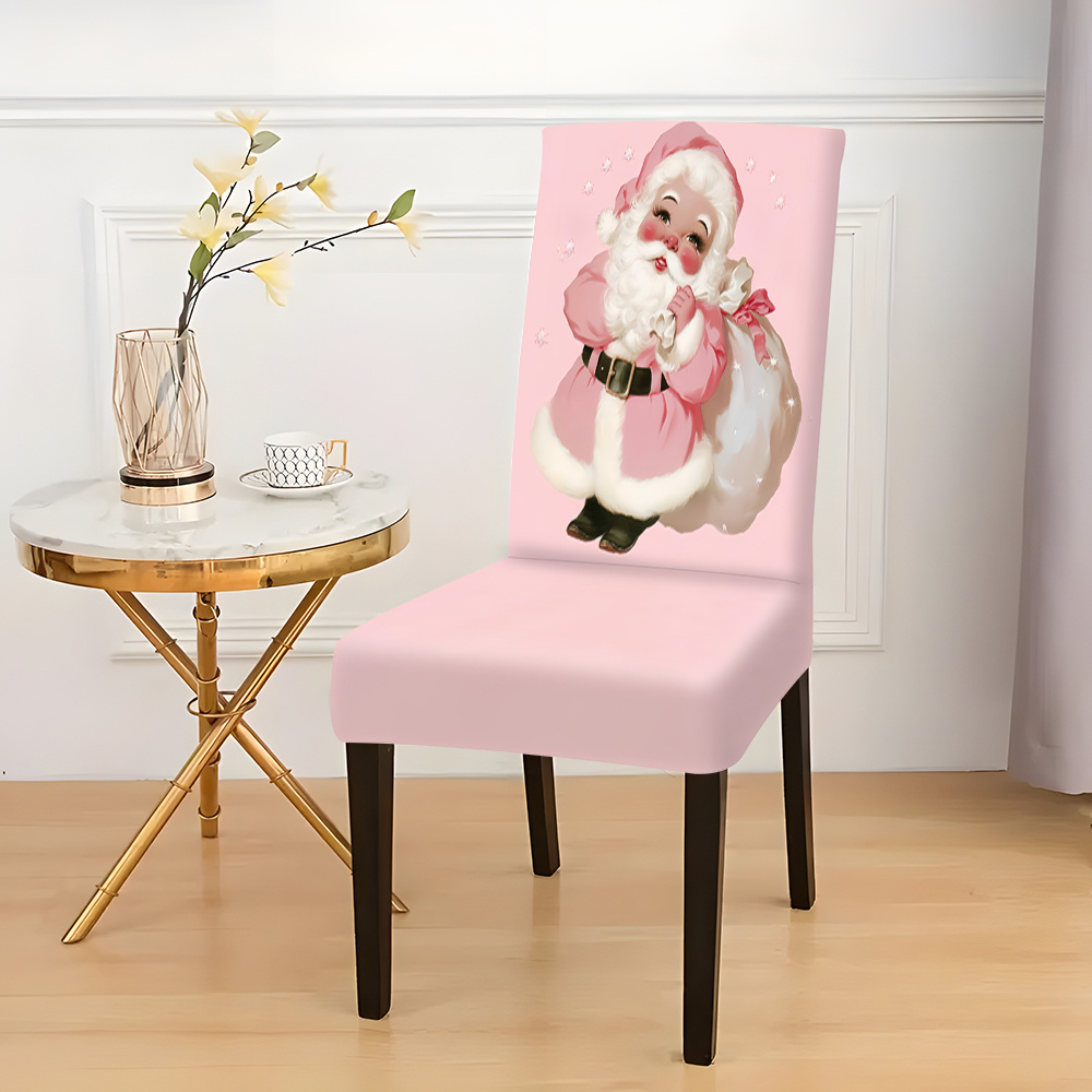 

2/4/6pcs Christmas Theme High-end Chair Covers, Modern And Fashionable Chair Covers, Universal Chair Covers With Integrated Chair Backrest, Home Use Set