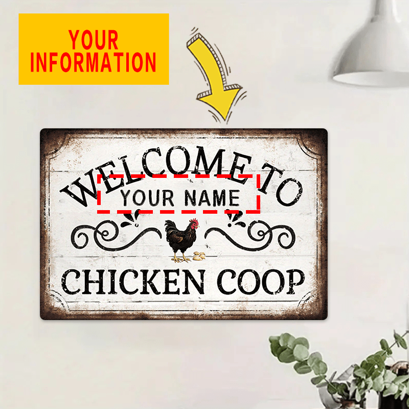 

Customizable Aluminum - Personalized Metal Hanging Plaque For , 8x12 - Customization