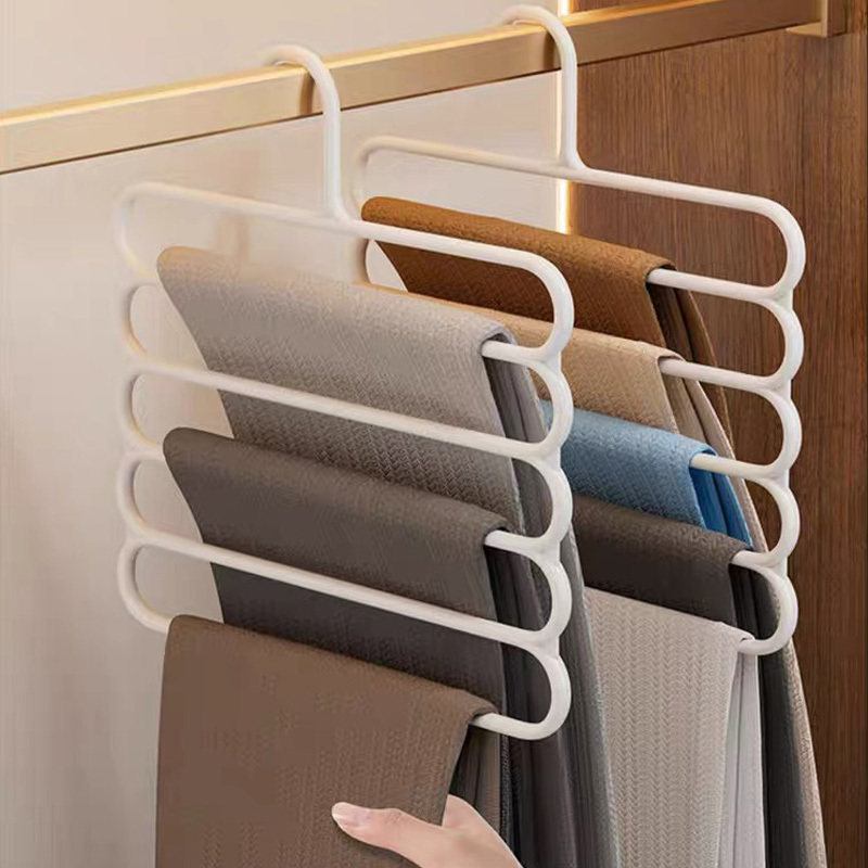 

1pc Scarf Organizer Hanger, Plastic Space-saving Rack, Closet Storage For Scarves, Jeans, Pants & Trousers