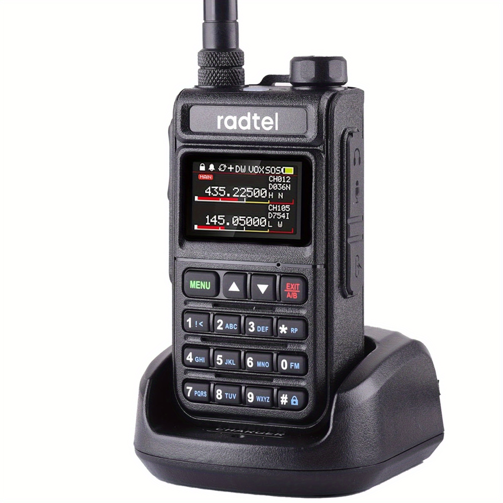 

Radtel Rt-890 Full Band Ham Two- 999 Ch Walkie Talkie Am Aviation Band Reception Color Lcd Ht Transceiver