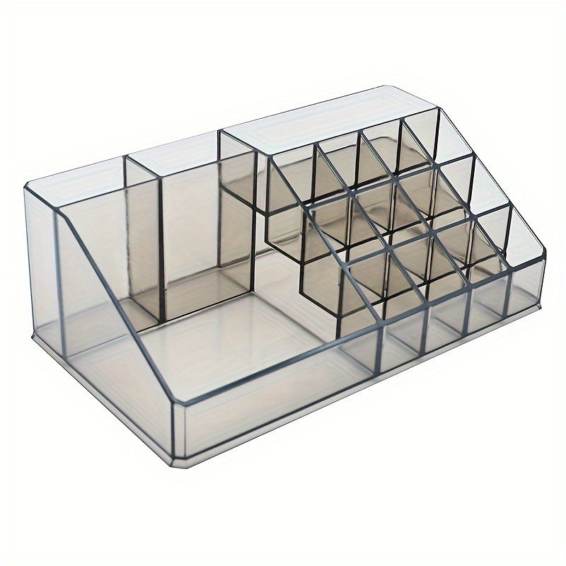 TEMU Acrylic Cosmetic Organizer Display Case With Drawers - Polished , Lightweight, No Installation Required Storage Box For Lipstick, Skincare - -free Desktop Dresser Organizer