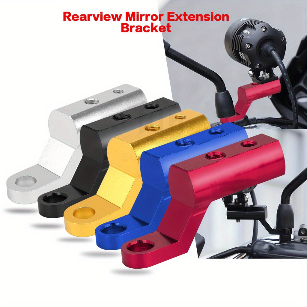 

Cnc Extension Bar Bracket Motorcycle Side Mirror Phone Holder For Gopro Spotlight 6mm 8mm