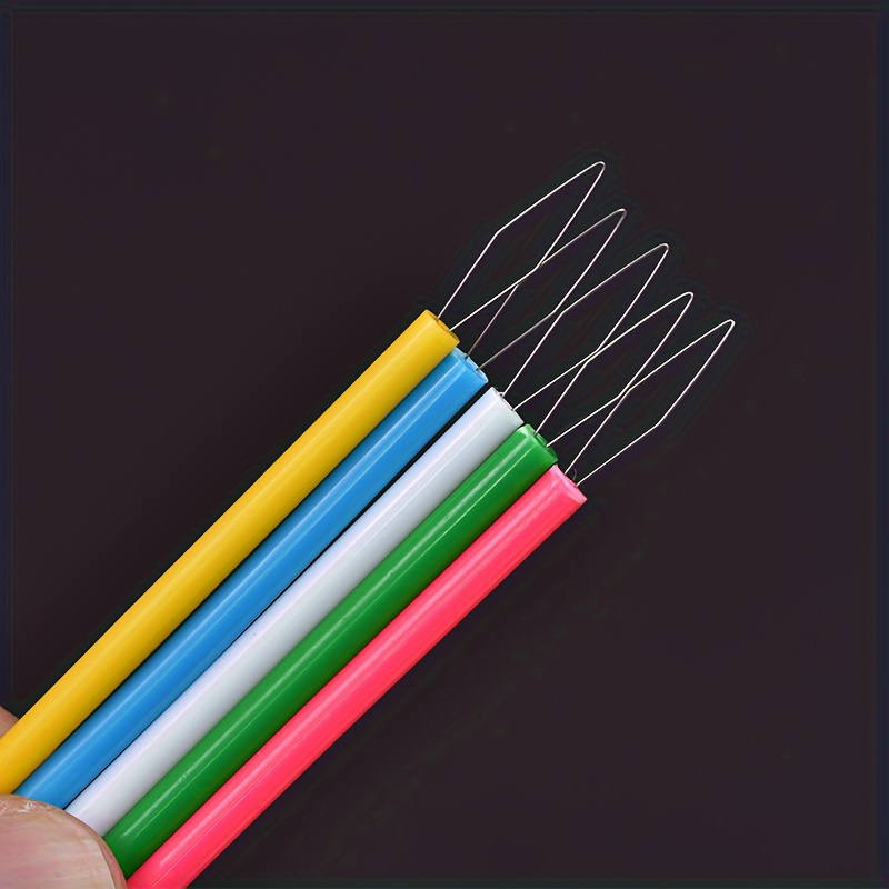 5Pcs Plastic Needle Threaders Set - Sewing Machine Thread Helper, Beading Tool, DIY Craft Accessories, Elderly Assistance Device