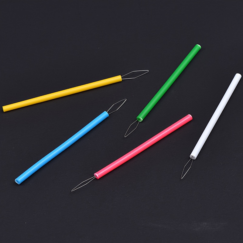 5Pcs Plastic Needle Threaders Set - Sewing Machine Thread Helper, Beading Tool, DIY Craft Accessories, Elderly Assistance Device