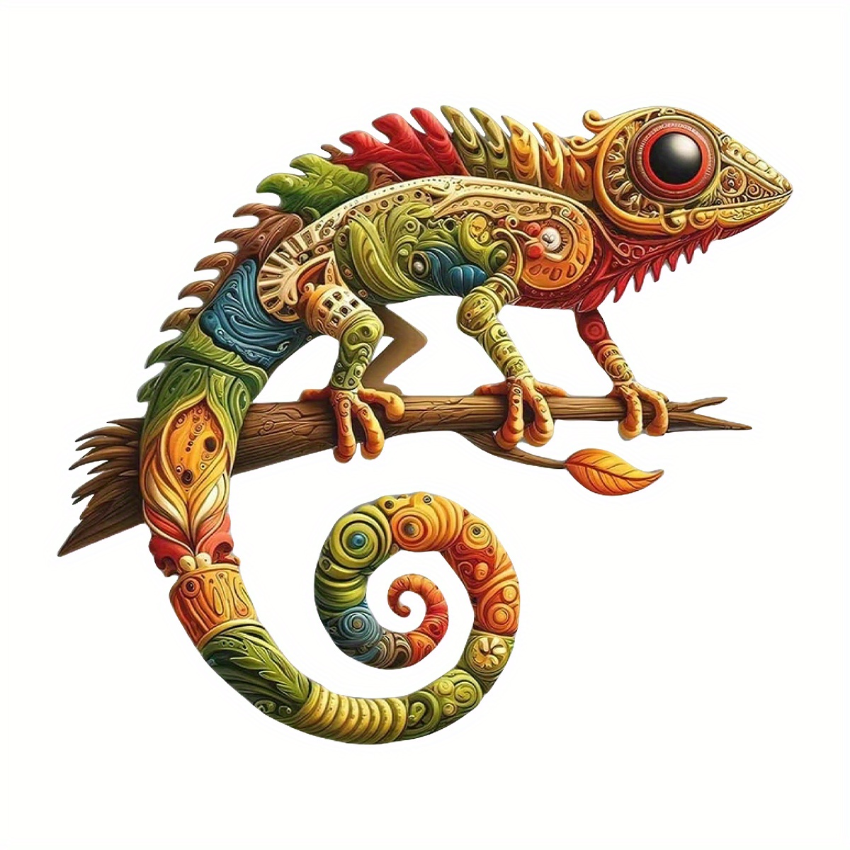 Image of 1pc Metal Lizard Wall Art - Colorful Lizard Wall Hanging, Iron Reptile Sign Suitable For /, Contemporary Lizard Decor For Christmas, Halloween, Thanksgiving, Installation (wall-mounted)
