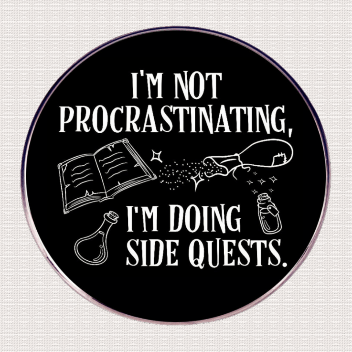 

1pc Humorous " Procrastinating, I'm " Alloy Pin - , , & - Motivational Novelty For And Bag Accessories