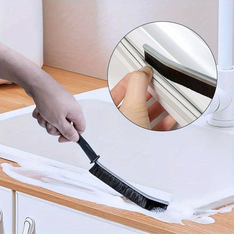 1  functional long handle   cleaning brush hard bristle scrub brush for kitchen tile bathroom window tracks and sliding door crevice cleaning no power required details 2