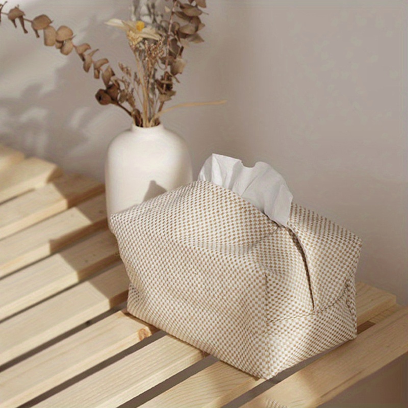 

1pc/2pcs/3pcs Cloth Paper Towel Box, Winter Tissue Box, Paper Towel Bag For Winter Living Room Table, Winter Color Random Delivery, Suitable For Living Room, Bedroom