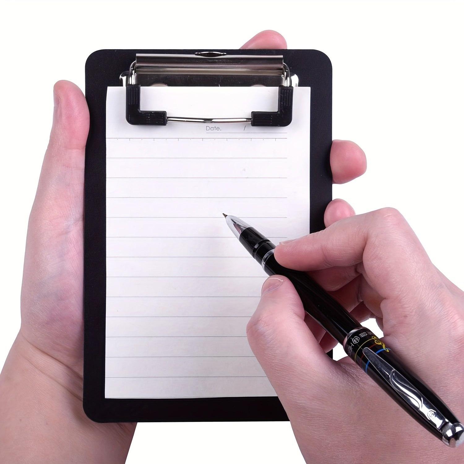 

2-pack Small Clipboards With Sturdy Clip - Portable Mini Memo Clipboard, Durable Pp Material For Notes, Receipts, - Pocket Size 4x6 Inches