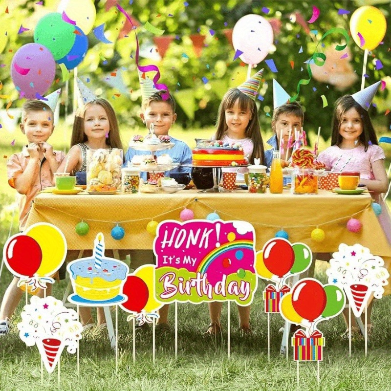 

Happy Birthday Yard Signs Lawn Sign Balloons Yard Sign Colorful Balloon Happy Birthday Lawn Decorations Lawn Sign Party Decorations