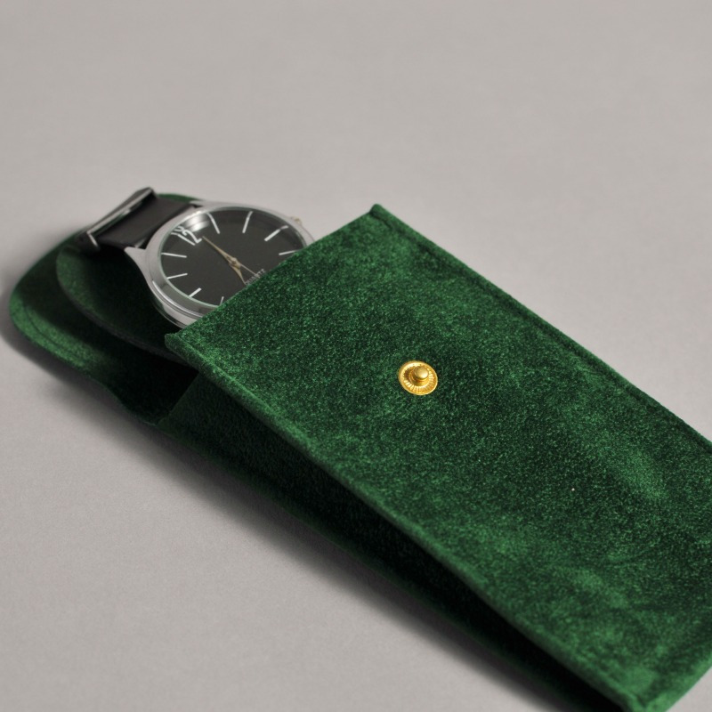 Image of 1pc Watch Storage Pouch, Travel Single Watch Case Watch Gift Box For Christmas Anniversary Birthday