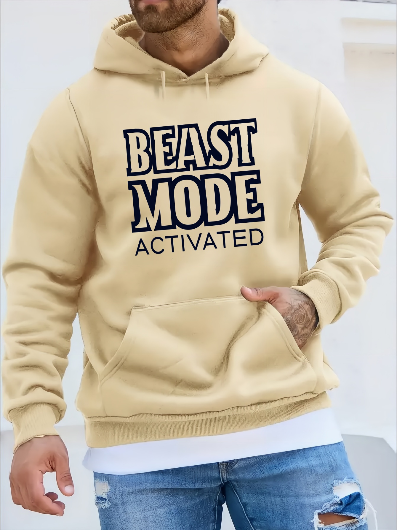 Forro Polar Sudadera De Peluche Hombre Sudadera Capucha Peluche