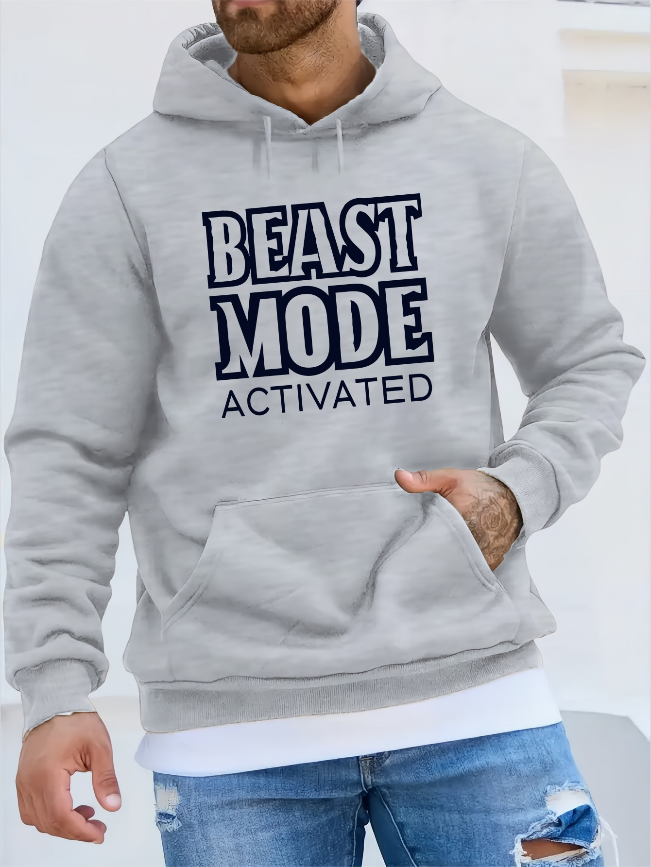 sudadera capucha peluche hombres mode jersey forro Temu Spain