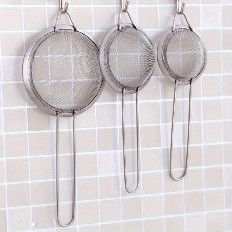 

3pcs Steel Strainer Set - , - For & Cooking, For Oil & Sifting