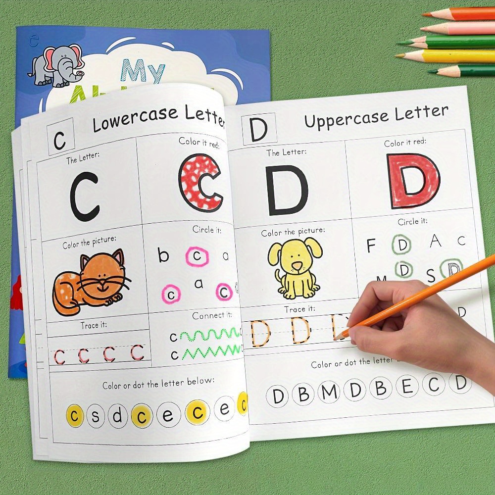 

52 Page English Letter Tracing Workbook For Kids: Abc Alphabet Copybook For Handwriting Practice - Suitable For Homeschool, Preschool, Kindergarten, Grades 1-4