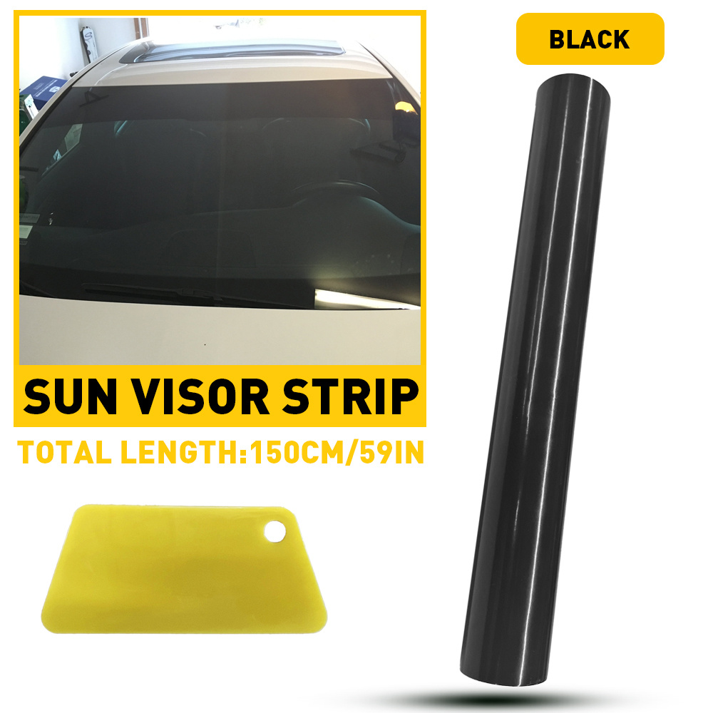 

Sun Strip Visor Premium Vinyl Decal 60"x10" Windshield Banner Cast Pvc Film