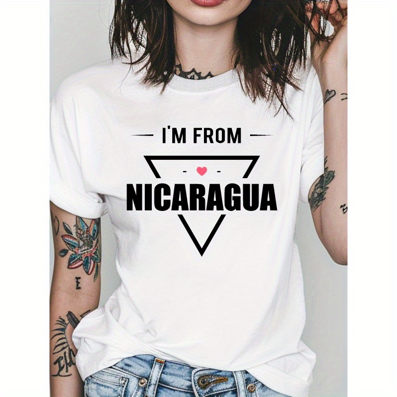 

I M From Nicaragua Pure Cotton Women's Tshirt Comfort Fit