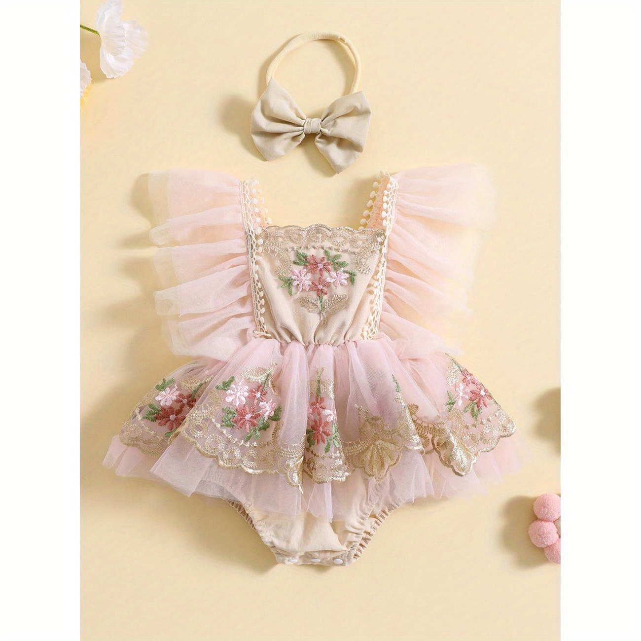 

Clothing, Embroidered Sleeve , Summer Clothes Bow