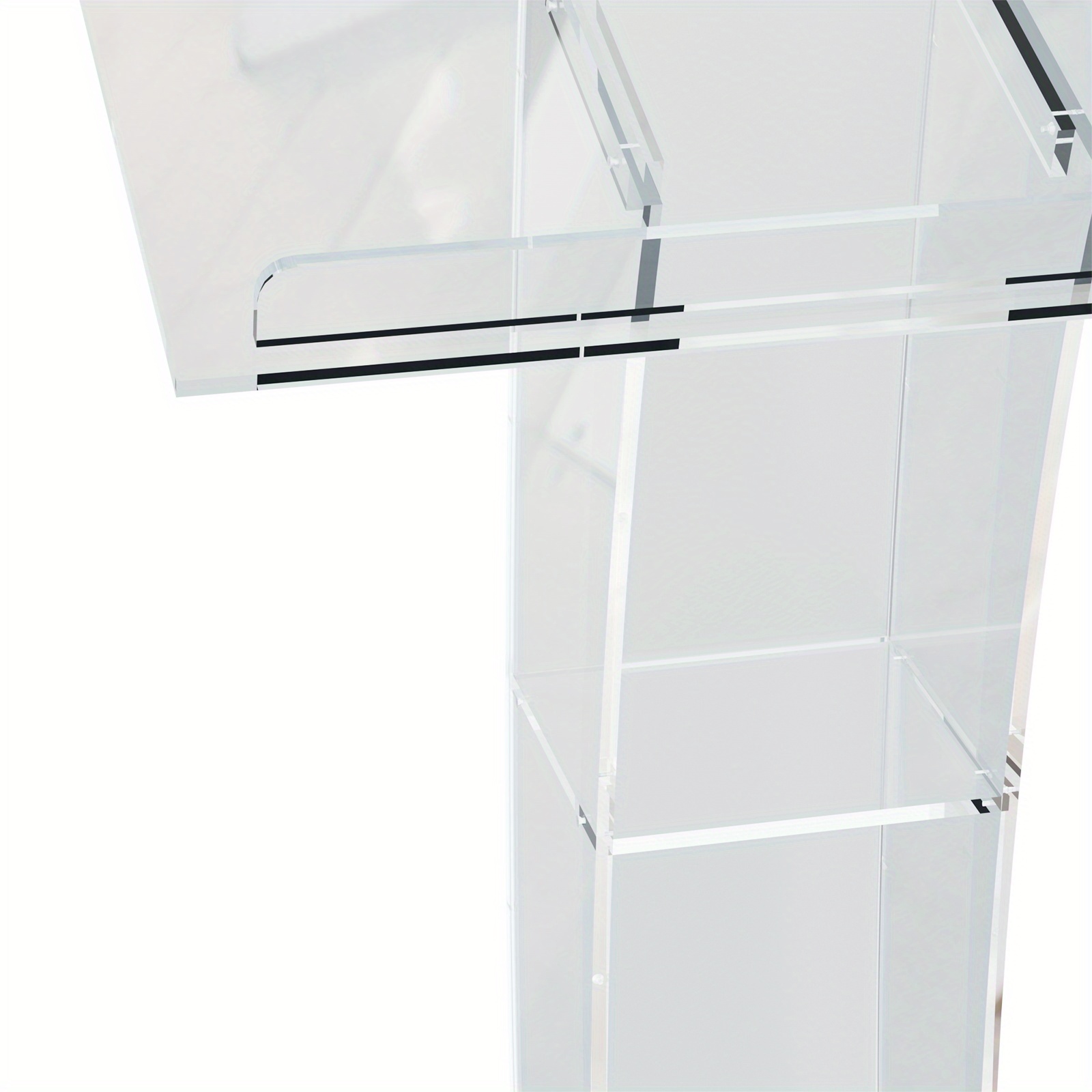 Slanted Podium Lectern Conference Pulpit Acrylic Podium Clear 