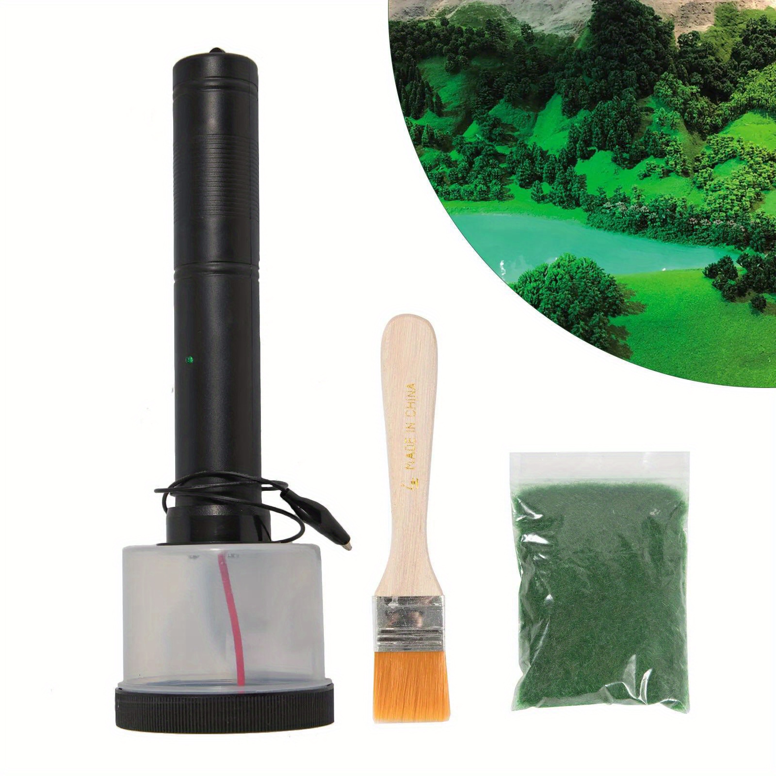 

Static Grass Applicator Tool Set Scenic Modelling Grass Master Electrostatic Landscaping Flocking Machine