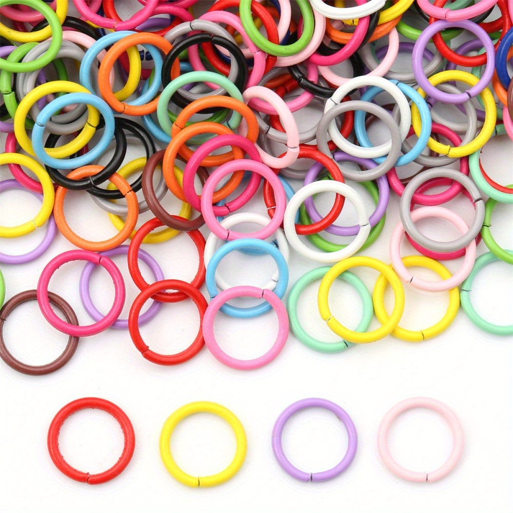 

50pcs/100pcs/200pcs/pack 10mm Flat Ring Connection Ring Keychain Clothing Bag Pendant Ornament Accessories