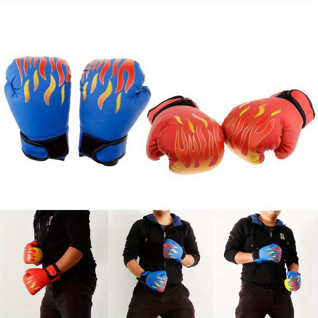 

2 Pairs Pu Boxing Training Gloves Mma Fighting Punching Sandbag Mitts