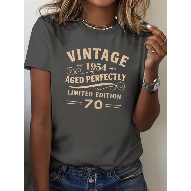 

Vintage 1954 Aged Cotton Women's Tshirt Comfort Fit