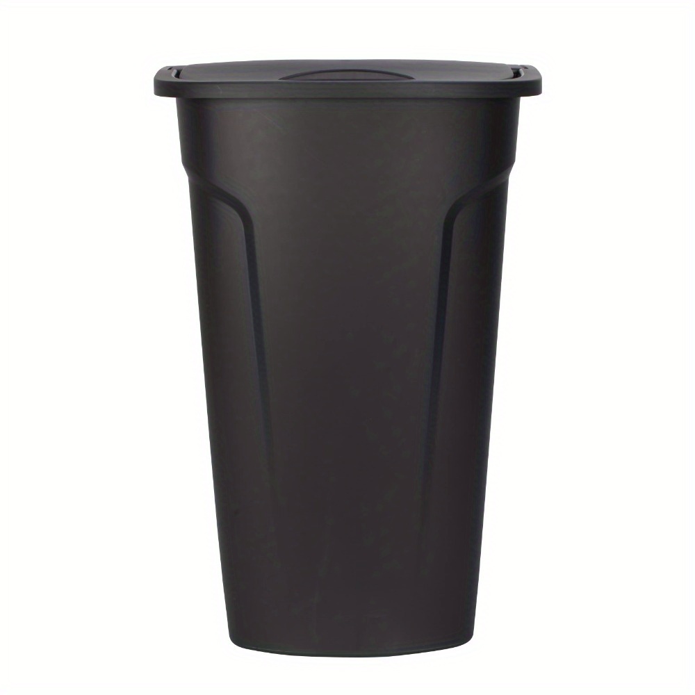 

Gallon Trash Can, Plastic Lift Kitchen Trash Can, Black, Suitable For Kitchen, Bathroom, Garage And Office.