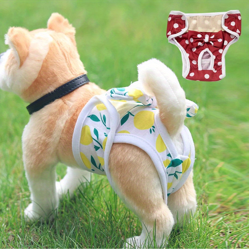 

S-xl Dog Diapers Physiological Pant Puppy Female Panties Shorts Underwear Washable Female Dog Panties Pet Clothes