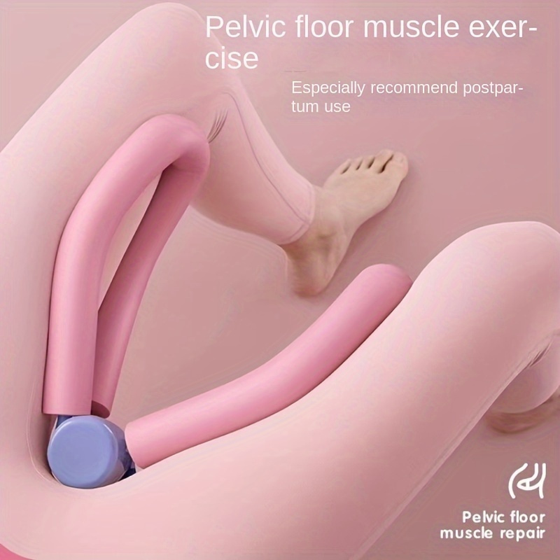 TEMU Pelvic Floor Muscle Trainer: Thigh Exerciser For Postpartum Recovery, Body Shaping, Leg & Butt Training - 1pc, 31cm/12.2in, 19.5cm/7.68in, 24.5cm/9.65in, Cushioned Foam Material