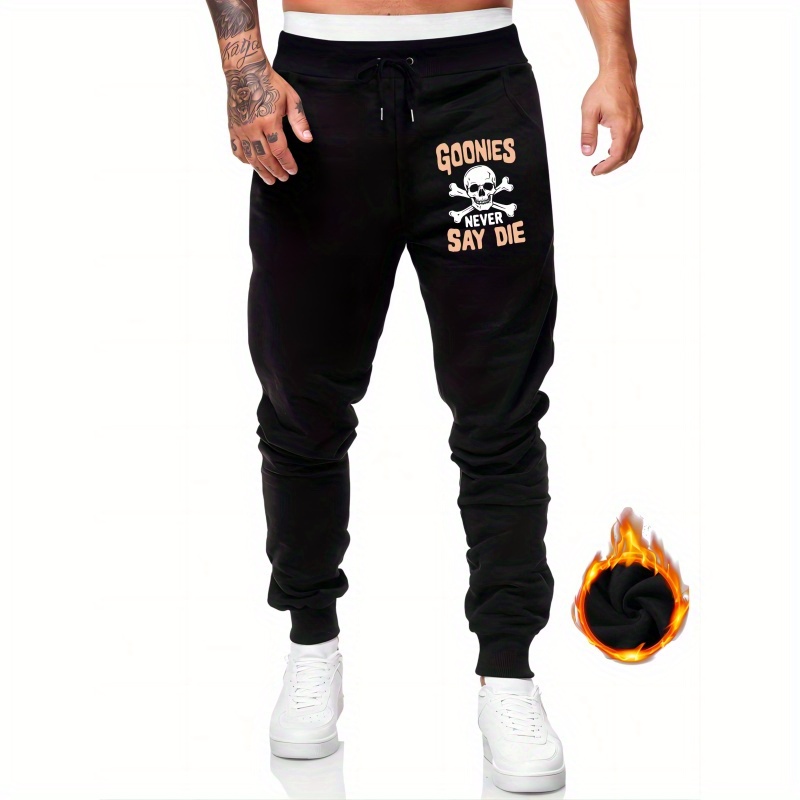 

Goonies Say Die Print Sweatpants Trendy Youth Pants Trousers Students Casual Printed Drawstring Pants